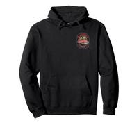 Joe's Surf Shop Vintage Surf Car and Board Logo Pullover Hoodie
