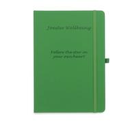 Joester Wellbeing A5Journal-5 Inspirational Quotes-12 Colours (Grass Green - Quote One)