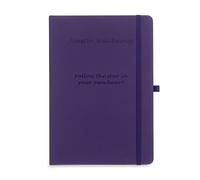 Joester Wellbeing A5Journal-5 Inspirational Quotes-12 Colours (Posh Purple - Quote One)