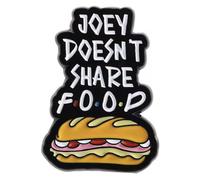 Joey Doesnt Share Food Sandwich Sub Friends Umbrellas Intro Logo Chandler Bing Matthew Perry Comedy TV Show Joey Rachel Ross Monica Phoebe 1.2" Enamel Pin Badge