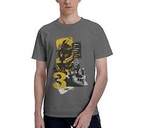 Joey Dunlop Mens Motorcycle Motorsport Biker T Shirt Dark Grey XL
