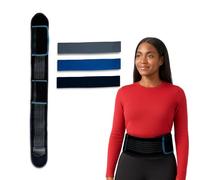 Joey Thurman's Walk Belt, Waist Trimmer for Men and Women Weight Loss for Walking Black with 3 Mini Resistance Bands and 21-Day Walking Challenge Plan