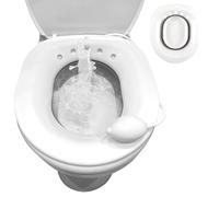 Joey&Viggy Sitz Bath for Hemorrhoid Relief, Postpartum Care & Personal Hygiene - Easy to Use Over Toilet Basin, Soothing Soak for Women and Men (Grey & White)