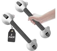Joey&Viggy Suction Handles for Shower 40 CM Long | Max Hold 110 KG Grabbers for Disabled | Grab Rails for Bathroom | Suction Cup Grab Handles | Disability Aids Hand Rails No Drilling, No Fixings