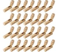 Joez Wonderful 14pcs 4mm Brass Hidden Barrel Hinge, Invisible Hidden Barrel Hinge Cabinet Hardware, Small Cabinet Hardware for Jewelry Box Keepsake Box Case Door Chest - Gold
