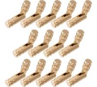 Joez Wonderful 28pcs 4mm Brass Hidden Barrel Hinge, Invisible Hidden Barrel Hinge Cabinet Hardware, Small Cabinet Hardware for Jewelry Box Keepsake Box Case Door Chest - Gold