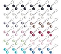 Joez Wonderful 36pcs Hijab Pins Clips for Women, Cute Scarf Clip Hijab Pins Pearl Brooch Pins, Headscarf Shawl Scarf Muslim Hijab Scarf Clips Safety Pins Buttons Wedding Dress Decorative Boutonniere,