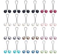 Joez Wonderful Hijab Pins Clips for Women, Cute Scarf Clip Hijab Pins Pearl Brooch Pins, Headscarf Shawl Scarf Muslim Hijab Scarf Clips Safety Pins Buttons Wedding Dress Decorative Boutonniere,