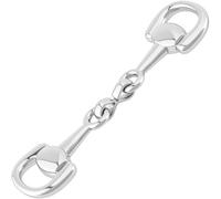 Joez Wonderful Horsebit Silk Scarf Buckle, Metal Horsebit Clasp, Simple Scarf Ring for Women (Silver, 60mm)