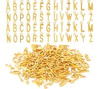 Joez Wonderful Letter Charms, A-Z Alpabet Beads for Jewelry Making, Bulk Letters Pendant Charms, Alloy, No Gemstone
