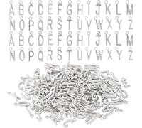 Joez Wonderful Letter Charms, A-Z Alpabet Beads for Jewelry Making, Bulk Letters Pendant Charms, Alloy, No Gemstone