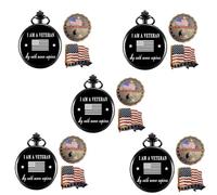 Jofanvin Gifts for Veterans,Pocket Watch for Veterans with Military ChanllengCoin,Best Veterans Day Gifts, F.Color F, Classic