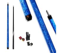 Jofarstep Billiard Cue Carbon T700 Carbon Fiber 56 Inch XTC 12mm Tip Billiard Accessories 1/2 Joint Handmade Straight for 8-Ball/9-Ball 18-20 Ounces (Blue)