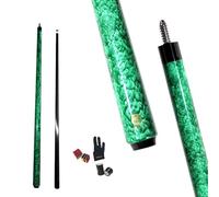 Jofarstep Billiard Cue Carbon T700 Carbon Fiber 56 Inch XTC 12mm Tip Billiard Accessories 1/2 Joint Handmade Straight for 8-Ball/9-Ball 18-20 Ounces (Green)