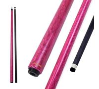 Jofarstep Billiard Cue Carbon T700 Carbon Fiber 56 Inch XTC 12mm Tip Billiard Accessories 1/2 Joint Handmade Straight for 8-Ball/9-Ball 18-20 Ounces (Red)