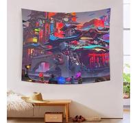 JOFHYYSIE Cyberpunk3D Printing Tapestry Wall Art for Aesthetic Wall Hanging Throw Blanket Bedding Interior Decoration Wall Decoration for Home Living Room Bedroom Party Dorm Decor 100cmx150cm