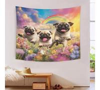 JOFHYYSIE FRENCH BULLDOG3D Printing Tapestry Wall Art for Aesthetic Wall Hanging Throw Blanket Wall Decoration for Home Living Room Bedroom Party Dorm Decor Bedding Interior Decoration 130cmx150cm