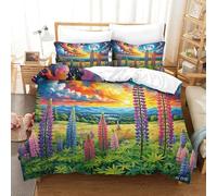 JOFHYYSIE Lupin 3D Printing Duvet Cover Set Bedding Soft Microfibre Hidden Zipper And Pillowcase Kids Single(140x200cm)