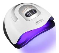JOFLVA UV Lamp Gel Nails 380 W, 81 LED Gel Nail Polish UV Lamp, UV Lamp Nails, 4 Timers LCD Display, Auto Sensor Quick Nail Dryer, Suitable for All Nail Lamps, for Manicure, Home and Salon