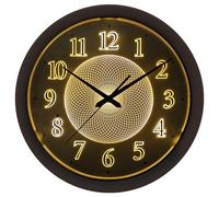 JoFomp Illuminated Indoor/Outdoor Wall Clocks Battery Operated, 13 Inch Large Outdoor Clocks for Patio, Light Up Wall Clocks for Living Room Decor, Outside Clock for Pool, Garden, Deck, Bathroom Decor