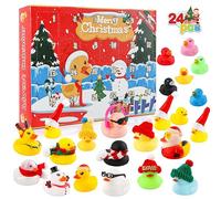 JOFONY Advent Calendar 2025 Kids, Christmas Countdown Calendar Rubber Duck Bath Toys 24 Days 2025 Christmas Xmas Gifts for Kids