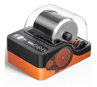 Jofuni Professional Low Noise Rock Tumbler Machine, Rocks Polishing Machine Kit with Noise Reduction Cover for Kids, Adults & Rock Collector, 3-Speed Motor & 9-Day Timer, Geology Hobby Toy Gift Orange