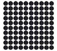 JOFUUM 100PCS Round Rocker Power Switch 6A 250V AC 2Pin 2Position ON/Off Power Boat Switches SPST Black Button Mini Round Black