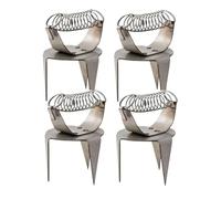 JOFUUM 4Pieces Pottery Clay Glaze Clamps Glaze Clips DIY Portable Practical Metal Sturdy Pottery Glazing Tools Fingertip Clamps