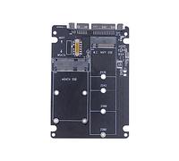 JOFUUM M.2 Solid-State SSD to Sata3 Ngff Msata to Serial Adapter Card Serial-To-Serial Adapter Card Dual-Use 2-In-1 with Switch