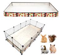 JOGEPEYO Guinea Pig Cage Liner,Washable Waterproof Oxford Cloth Cage Liners for Small Animals,Hamster Chinchilla Hedgehog Rabbit and Other Small Animals Not Include Cage (24x48 inches)