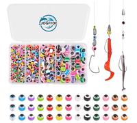 JOGFFDE Fishing Beads Assorted Mixed Color Fishing Line Beads Hard Floating Rig Bead Round Plastic Fishing Bait Eggs for Texas Carolina Rigs 5mm 6mm 8mm 10mm