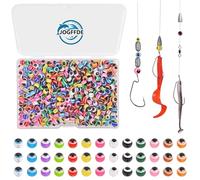 JOGFFDE Fishing Beads Assorted Mixed Color Fishing Line Beads Hard Floating Rig Bead Round Plastic Fishing Bait Eggs for Texas Carolina Rigs 5mm 6mm 8mm 10mm