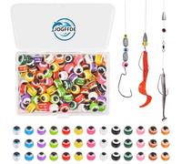 JOGFFDE Fishing Beads Assorted Mixed Color Fishing Line Beads Hard Floating Rig Bead Round Plastic Fishing Bait Eggs for Texas Carolina Rigs 5mm 6mm 8mm 10mm