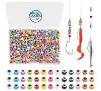 JOGFFDE Fishing Beads Assorted Mixed Color Fishing Line Beads Hard Floating Rig Bead Round Plastic Fishing Bait Eggs for Texas Carolina Rigs 5mm 6mm 8mm 10mm