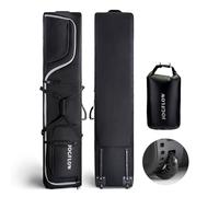Jogflow 360 Padded Ski Bag with Wheels, Waterproof Fabric, Fits Up to 190cm Skis