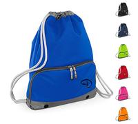 Joggaboms Gym Bag Swim Bag - Drawstring Backpack - Waterproof - Strong stitching and thick cords - Handy zipped wet pocket and shoe compartment - Suitable for Adults and Kids, Holiday, Swimming(Royal Blue)