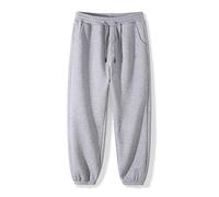 Joggers Bottoms for Men UK Elastic Waist Gym Trouser Baggy Wide Leg Sweatpants Plain Colour Casual Trousers with Pockets Basketball Jogging Activewear Plus Size M-5XL