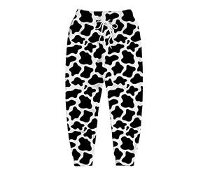 Joggers for Men Funny Pants Casual Track Pants Rave Outfit Athletic Trousers, Cow Pattern, XXL