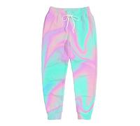 Joggers for Men Funny Pants Casual Track Pants Rave Outfit Athletic Trousers, Trippy, Small