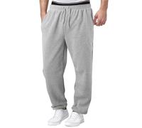 Joggers for Men Tracksuit Jogging Bottoms Cotton Long with Pockets, Regular Fit Hiking Walking Trousers Yoga Sweatpant for Running Gym Training Mens Baggy Sweatpants Sale Clearance Silver