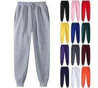 Joggers for Men UK Drawstring Tapered Tracksuit Bottoms Elasticated Waist Jogging Bottoms Loose Fit Stretch Sweatpants Solid Color Sweat Pants Lightweight Casual Running Workout Gym Trousers Grey