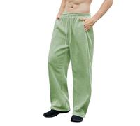 Joggers for Men UK Lightweight Cotton Casual Jogger Loose Fit Trouser Elastic Waist Outdoor Pants Comfortable Pant Classic Jog Work Trousers