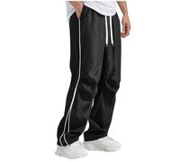 Joggers for Men UK,Loose Fit Mens Sweatpants,Breathable Solid Color Sport Pants with Pockets,Plus Size Elastic Waist Sweatpants Casual Drawstring Trousers for Gym, Running & Post-Workout Lounge