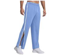 Joggers for Men UK Tracksuit Jogging Bottoms Men’s Rehabilitation Joggers Open-Hem Sweatpants with Pockets Drawstring Trousers Gym Workout Light Blue