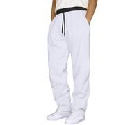 Joggers for Men UK Tracksuit Jogging Bottoms Men's Clothing Cargo Trousers Fleece Lined Lounge Pants Wide Leg Baggy Straight Leg Work Walking Chinos Thermal Track Suits Gym Elasticated Waist Open Hem