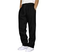 Joggers For Men Uk Tracksuit Jogging Bottoms Men'S Clothing Cargo Trousers Fleece Lined Lounge Pants Wide Leg Baggy Straight Leg Work Walking Chinos Thermal Track Suits Gym Elasticated Waist Open Hem