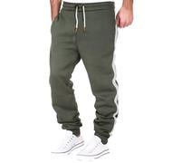 Joggers for Men UK Tracksuit Jogging Bottoms Open-Hem Sweatpants with Pockets Drawstring Trousers Elastic Waist Wide Leg Trousers Super Soft Lounge Pants Gym Joggers Working Workout Green