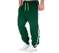 Joggers for Men UK Tracksuit Jogging Bottoms Open-Hem Sweatpants with Pockets Drawstring Trousers Elastic Waist Wide Leg Trousers Super Soft Lounge Pants Gym Joggers Working Workout Blackish Green