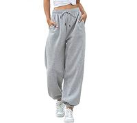 Joggers for Women Stretch Lightweight Tracksuit Bottoms Tapered Leg Drawstring Ladies Jogging Trousers Baggy High Waist Sweapants for Casual Hip Hop, Gym and Jogging