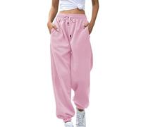 Joggers for Women Stretch Lightweight Tracksuit Bottoms Tapered Leg Drawstring Ladies Jogging Trousers Baggy High Waist Sweapants for Casual Hip Hop, Gym and Jogging